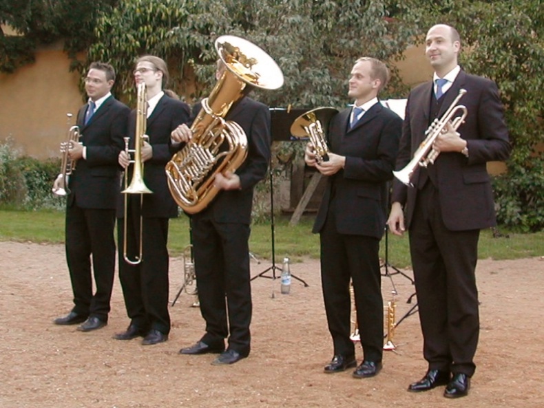 R(h)einblech Quintett 2005 in Dennenlohe
